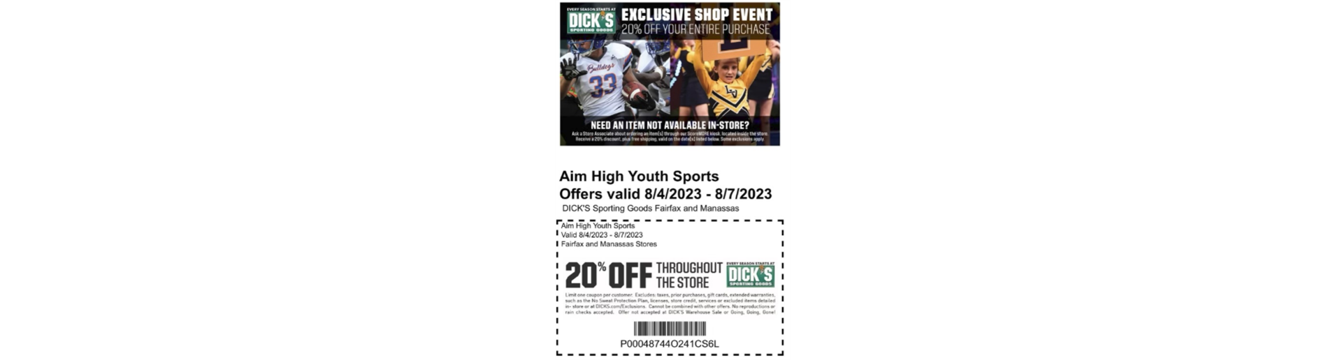 20% Off, NFL Shop Coupon